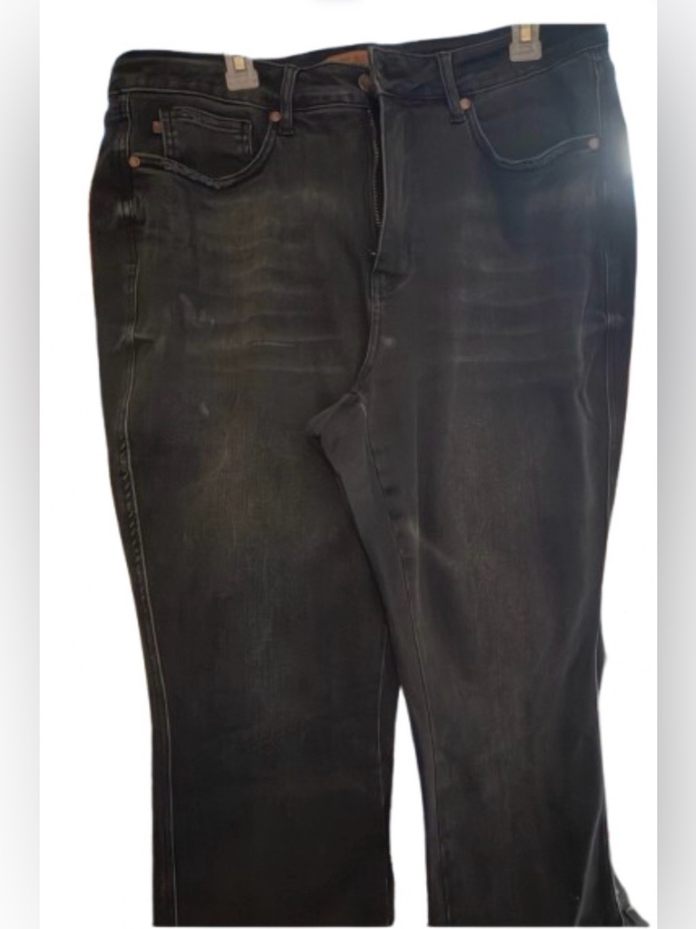 Judy Blue Black Bootcut Washed Jeans